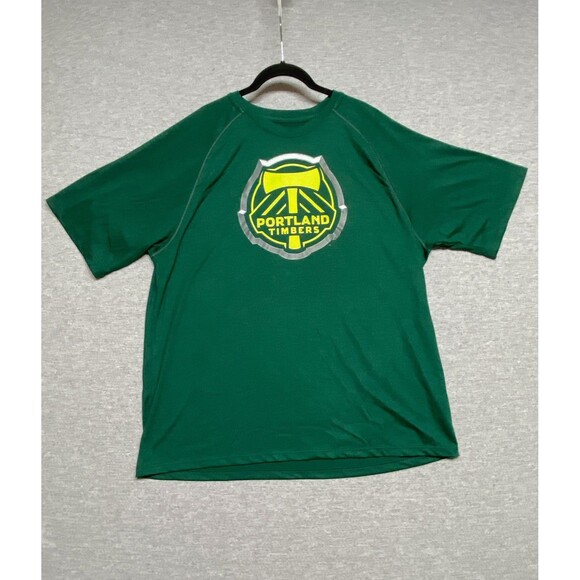 adidas Other - Portland Timbers T‎ Shirt Mens XL Green MLS Soccer Adidas Climalite Tee Raglan